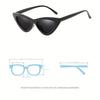 2 Stück Bonbonfarben Sonnenbrille Cat-Eye Sonnenbrille Mode Herren Damen UV400 nicht polarisierte Brille