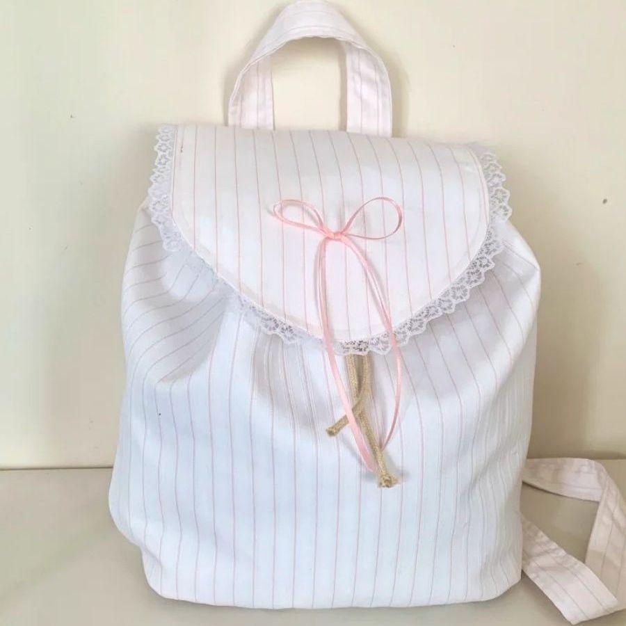 

Корейский инс ретро нейлоновый рюкзак 2025 новый большой вместимости для поездок на работу в класс повседневный универсальный рюкзак розовый