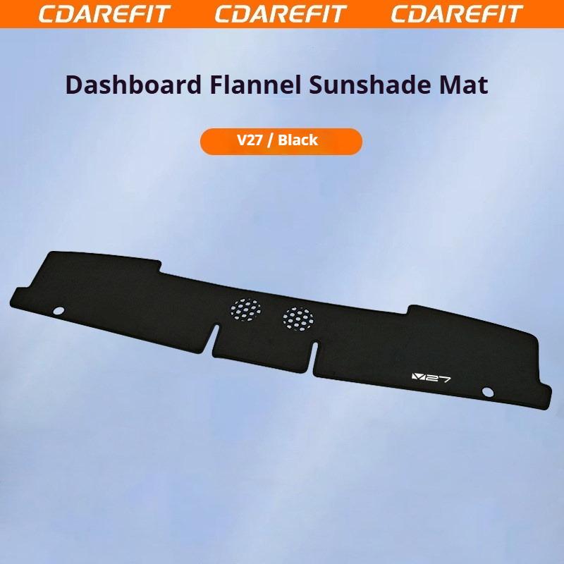 For Chery iCAUR V27 Dedicated Car Central Control Dashboard Light-blocking Pad Flannel Sun Protection Heat Insulation Accessory