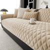 Nordic Style Sofa Slipcover Non Slip All Season Thickened Flannel Winter Plush Couch Cover for Living Room