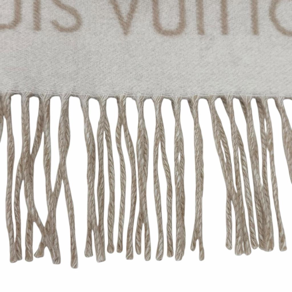 Great LOUIS VUITTON Scarf muffler reykjavik cashmere Women M78123 Used