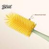 Reusable Cleaning Utensil 5 in 1 Silicone Cup Brush with Long Handle Multifunctional Deep Container Brush Non-slip Cleaner for Baby Bottles