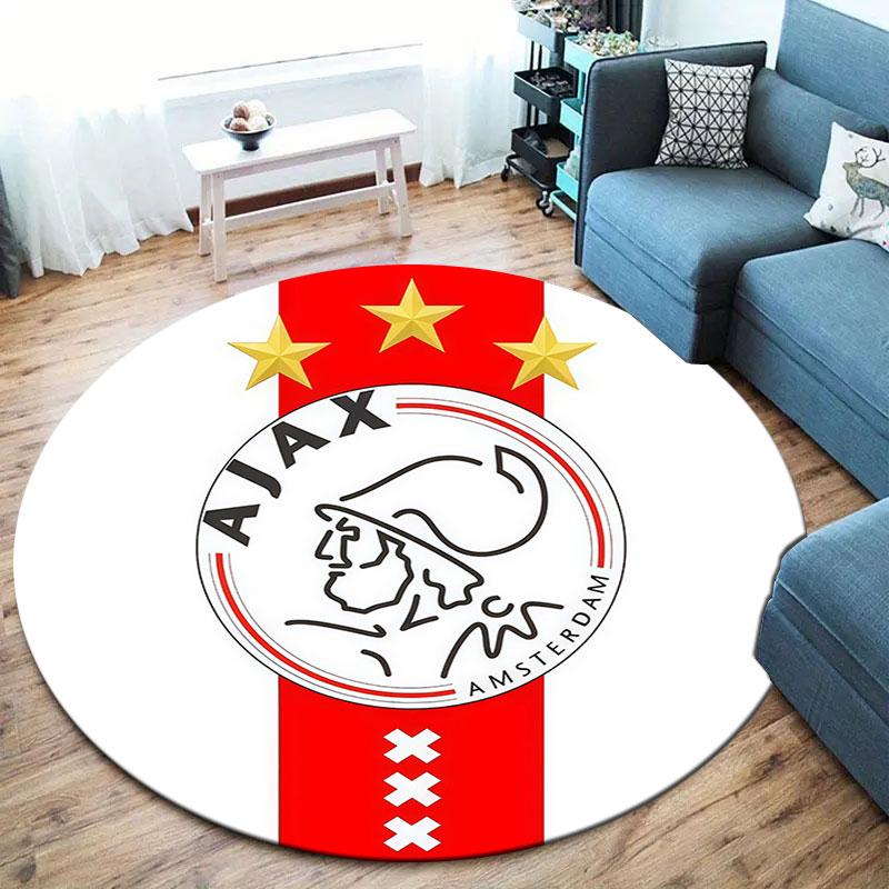 AFC Ajax Round Area Rug,Carpet Rug for Living Room Bedroom Sofa Playroom Decor,Non-slip Floor Mat
