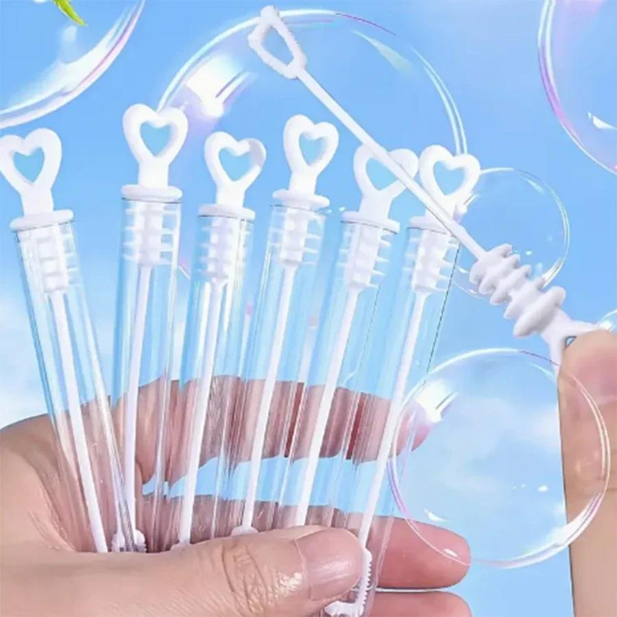 30pcs-Heart-Shaped Bubble Wand - Bubble Sticks for Weddings, Birthdays & More | Festive Decorations (Water Not Included)