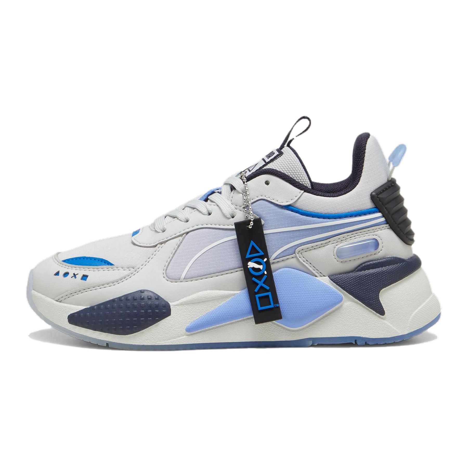 

PlayStation x Puma RS-X Кроссовки для детей старшего возраста Ледниковый серый Детские кроссовки Голубое небо 396657-01 39