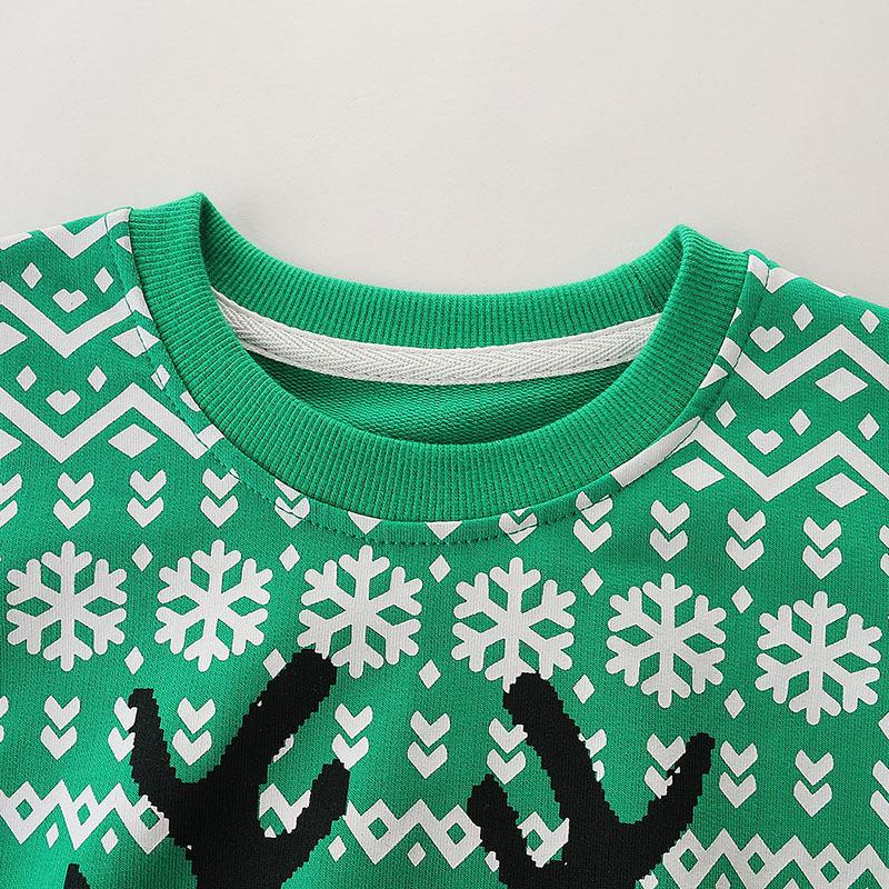 Fashion Children's Clothing Sweater Children's Cartoon Printing Knitted Cotton Round Neck tops