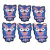 6 Pcs Embroidered Patches Cartoon Sequins Owl Shape Covering Breakages Stains Iron On Patches for DIY Clothing Hats