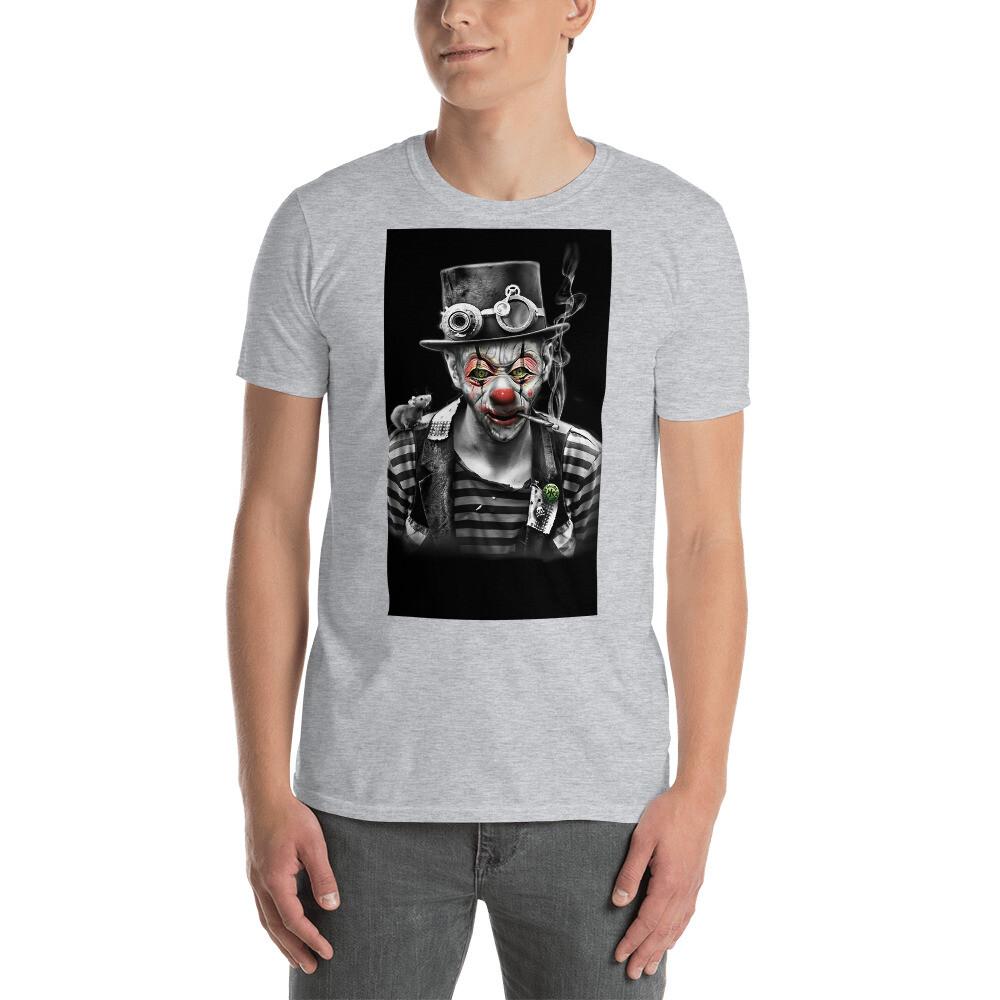 

Clown with cigarrete cool graphic design Short-Sleeve Unisex T-Shirt S разноцветный