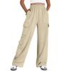 Womens Cargo Sweatpants Wide Leg Pants Baggy Joggers With Pockets