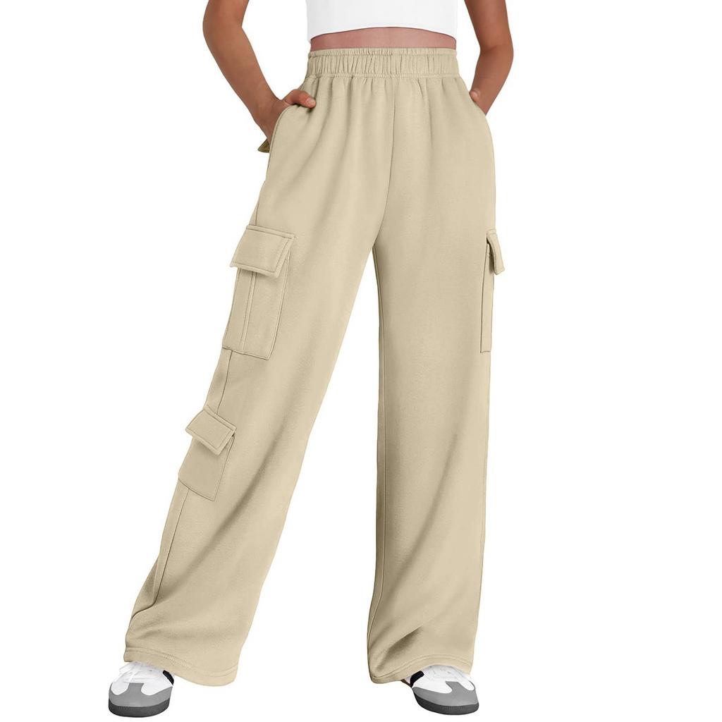 Womens Cargo Sweatpants Wide Leg Pants Baggy Joggers With Pockets