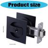 Contemporary Pocket Door Hardware Featuring Privacy Lock Latches Interior Sliding Door Lock Easy To Use for Square Door