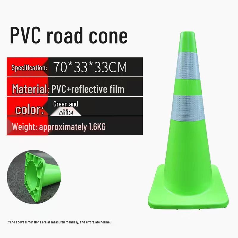 Reflective PVC "No Parking" Traffic Cone - Safety Roadblock & Ice Cream Bucket/Cup Design