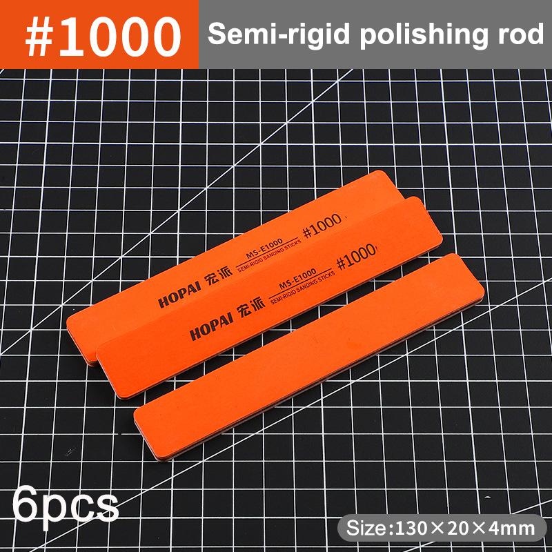 

6 шт. Ms-E400-1500 Напівжорсткі шліфувальні палички Пластикова модель Полірувальна паличка Для самостійної збірки моделі Інструменти для складання моделі