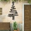 [Wall Decoration Christmas Tree] Elegant Black Christmas Tree Wall Art - Non-Electric Holiday Decor for Indoor & Outdoor.