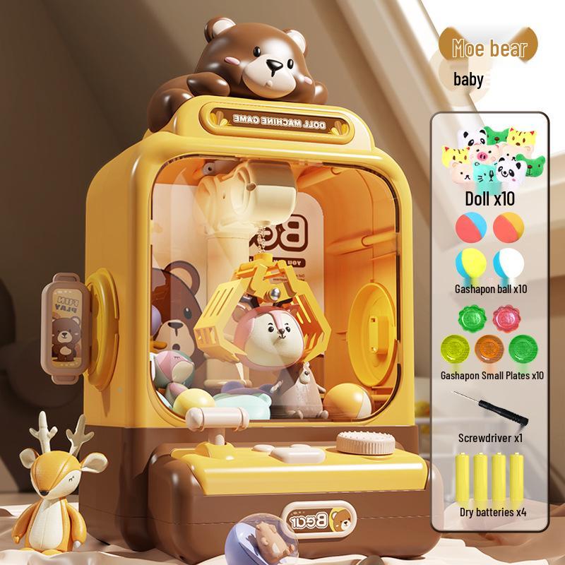 Electric Plush Toy Claw Machine for Kids - Compact Household Model