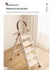 Thickened Carbon Steel Folding A-Frame Ladder: Indoor Multifunctional Step & Telescopic Climbing Ladder for Housewarming