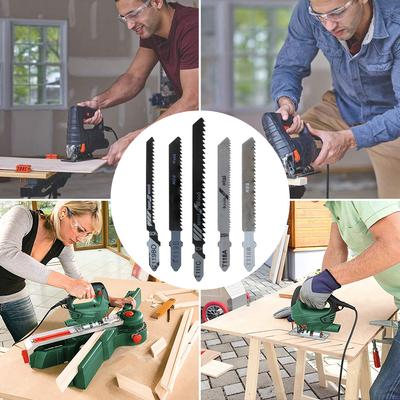 Jig Saw Blade Set T Shape Handle HCS Quick Cut Blade Cutting Power Tool Suitable for Wood Plastic and Metal Cutting