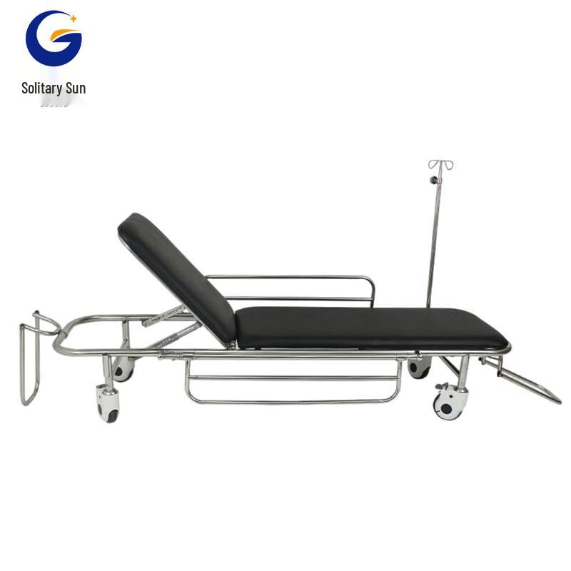 Stainless Steel Flat Push Ambulance Stretcher