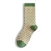 Long Socks Women'S Plaid Medium Tube Cotton Socks High Tube Tide Japanese Retro Stacking Socks Stockings