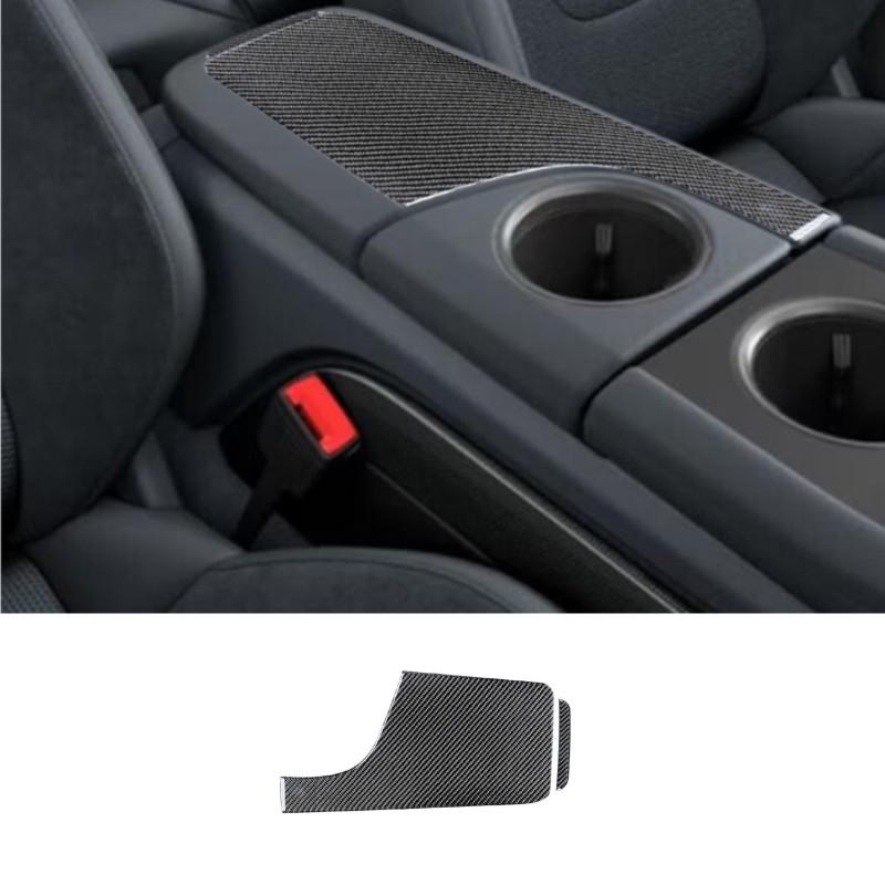 Black Car Interior Decoration Protection Carbon Fiber Sticker For Porsche Taycan 2019-2025 Auto Styling Accessories