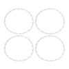 4PCS 20in Wheel Rim Protection Ring Wheel Edges Trim Tire Decoration Accessories Replacement For Tesla Model Y Red