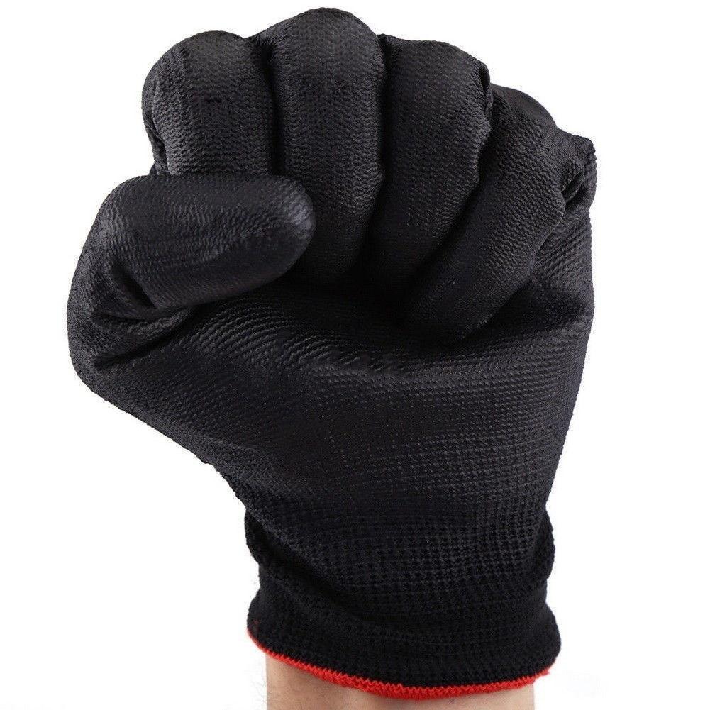 Nylon PU Nitrile Safety Coated Work Gloves Palm Coated Mechanic Gloves 2PAIRS