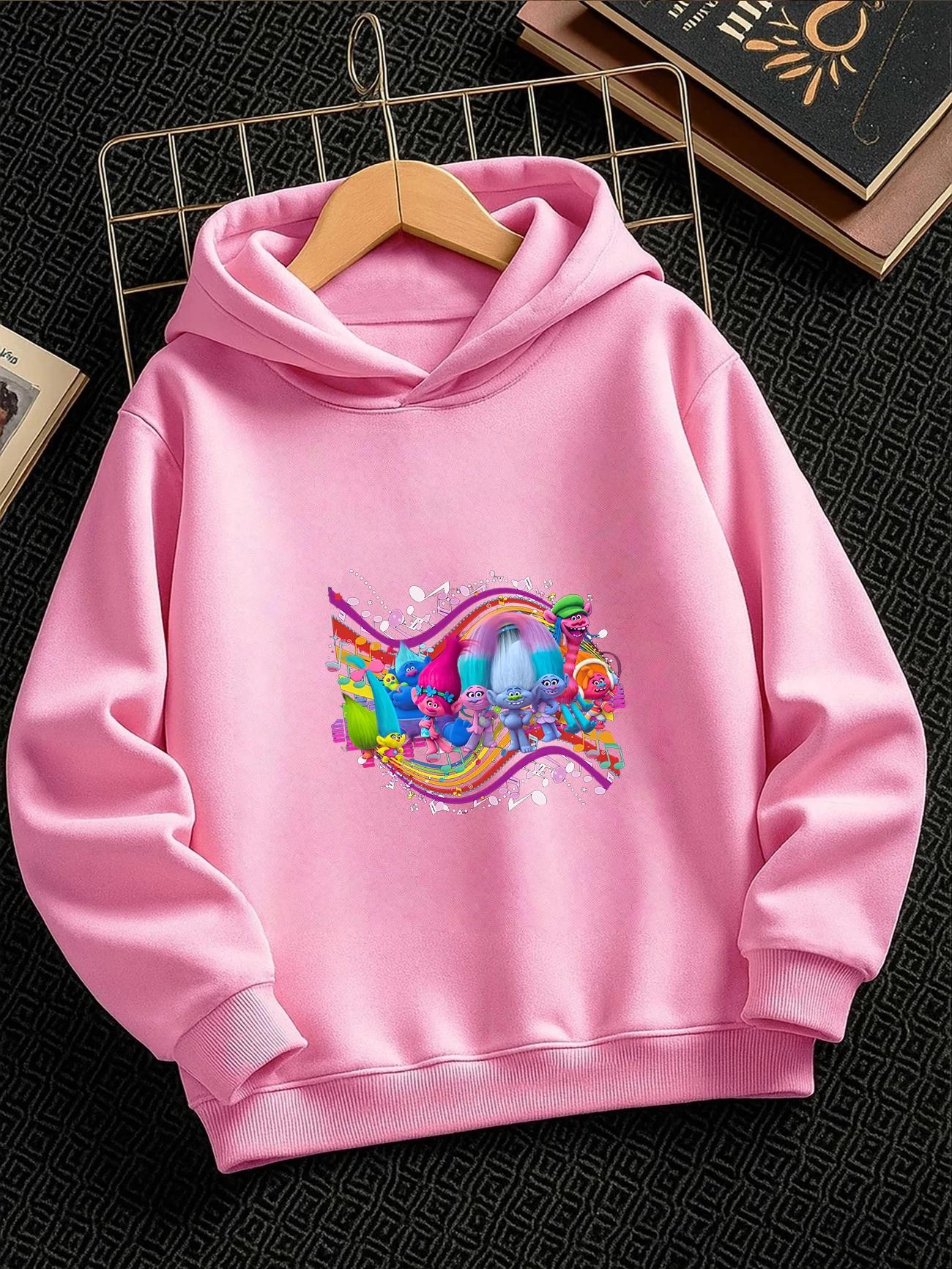 Friendly King Gristle Trolls Zip Up Hoodie Kids Summer Cute Crewneck Casual 3-14 Years 100