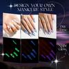 ROSALIND 10PCS Gel Nail Polish Set Solid Color Nail Bottom Adhesive and Top Coat UV LED Lamp Nail Supplies.