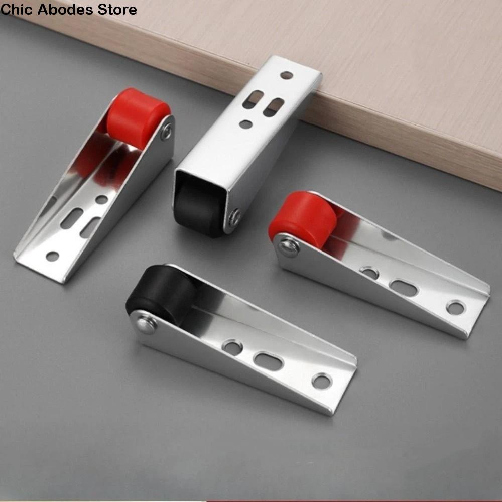 Silent Right Angle Directional Rollers Effortless Telescopic Sliding Door Track Pulley Multifunction Aluminum Alloy