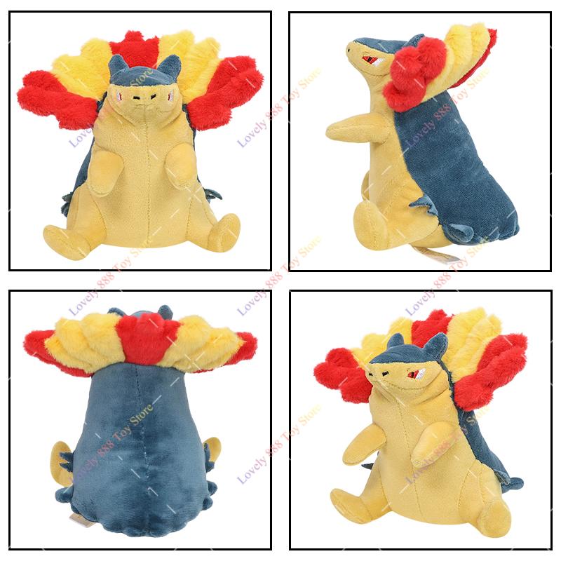 Lucario Plush Dolls Toys Anime Garchomp Riolu Shiny Mimikyu Porygon Bidoof Ninetales Soft Stuffed Animal Peluche Gifts