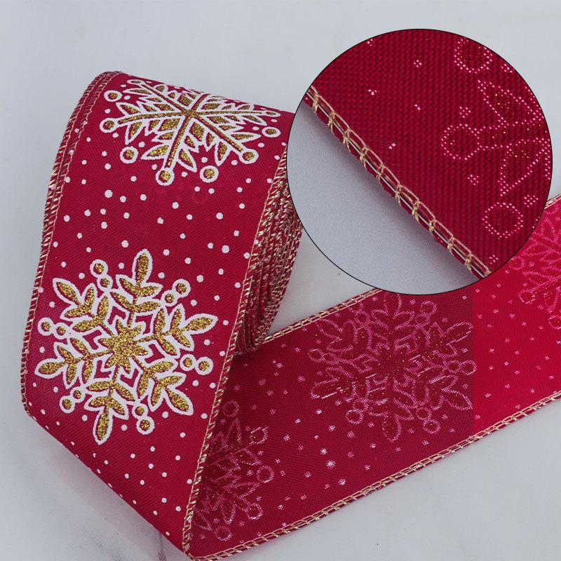 DIY Romantic și Confortabil Crăciun Imprimat Fulg de Nea Argintiu Imitație Panglică de Cânepă Decorațiuni Sac Cadou Ziua Crăciunului Fundal Agățat de Perete Panglică de Top