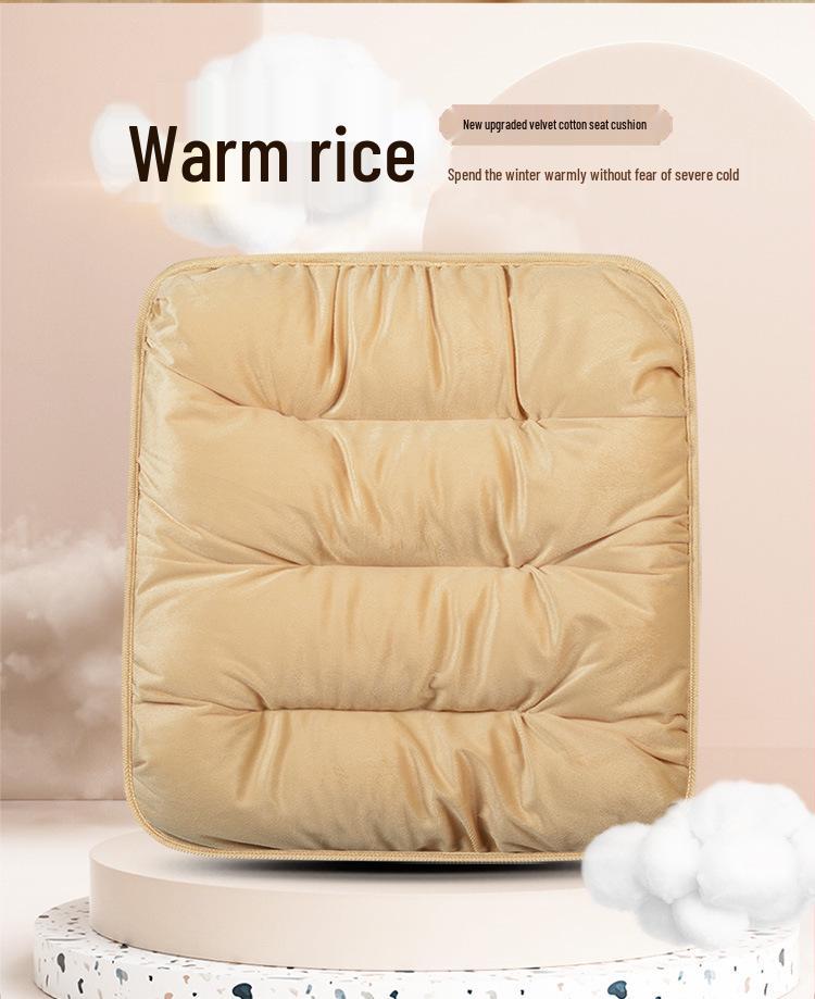 Velvet Car Lumbar Support Cushion Set: Thickened, Warm & Comfortable for Autumn/Winter