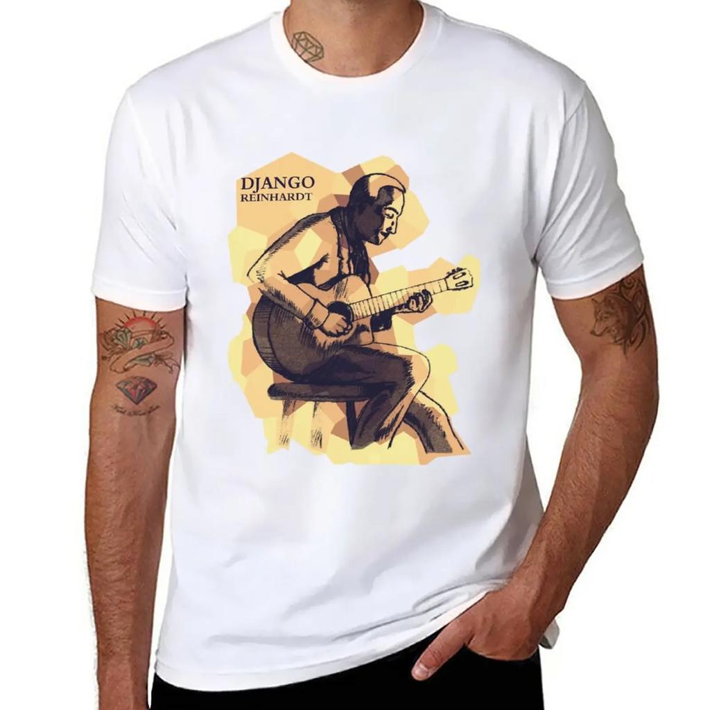 Футболка Django Reinhardt оверсайз смешная с коротким рукавом для мальчиков с животным принтом одежда