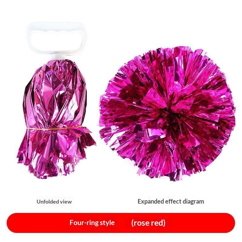 Pompon Multicolori Gioco per Bambini da 5/6 Pollici Palla Tifo per Animali da Compagnia Accessori 'Forza!' Economici Pratici Decorazioni per Festa di Cheerleading Danza Concerto