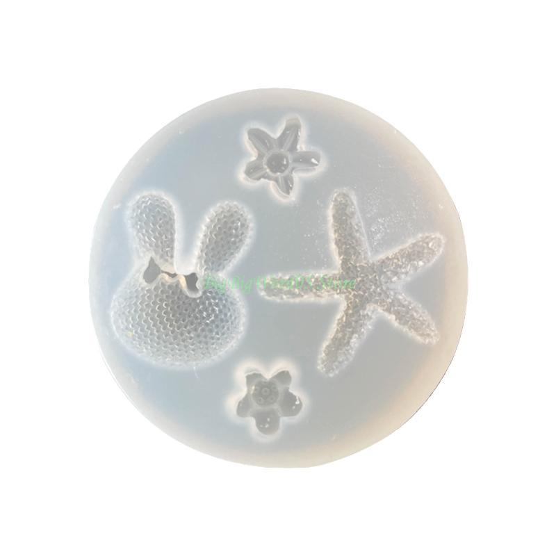 24TE DIY Moulds Rabbit Flower Fondant Moulds Silicone Cake Decorating Moulds