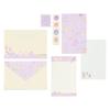 Sanrio Stationery Time Kuromi Letter Set Sheets of and Sealing Stickers 341100 (8 Stationery, Envelopes, Included)