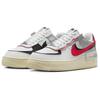 New Nike Air Force 1 Low Shadow White Silver Gym Red Women's FN6335-100