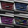 New 10 PCS Car Air Conditioner Outlet Decorative Soft Strip Accessories Auto Interior Grille Decorative Strip Universal U-shaped