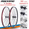 ROCKBAO Mountain Bike 20inch V brake Wheel set 406/451Rotary type Cassette 2Bearing 100X135mm 6/10S Bicycle Wheel