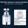 Kitchen Water Tap Faucet Pressurized Bubbler Filter Remove Chlorine Heavy Metals Basin Extender Hard Water Filtration Purifier