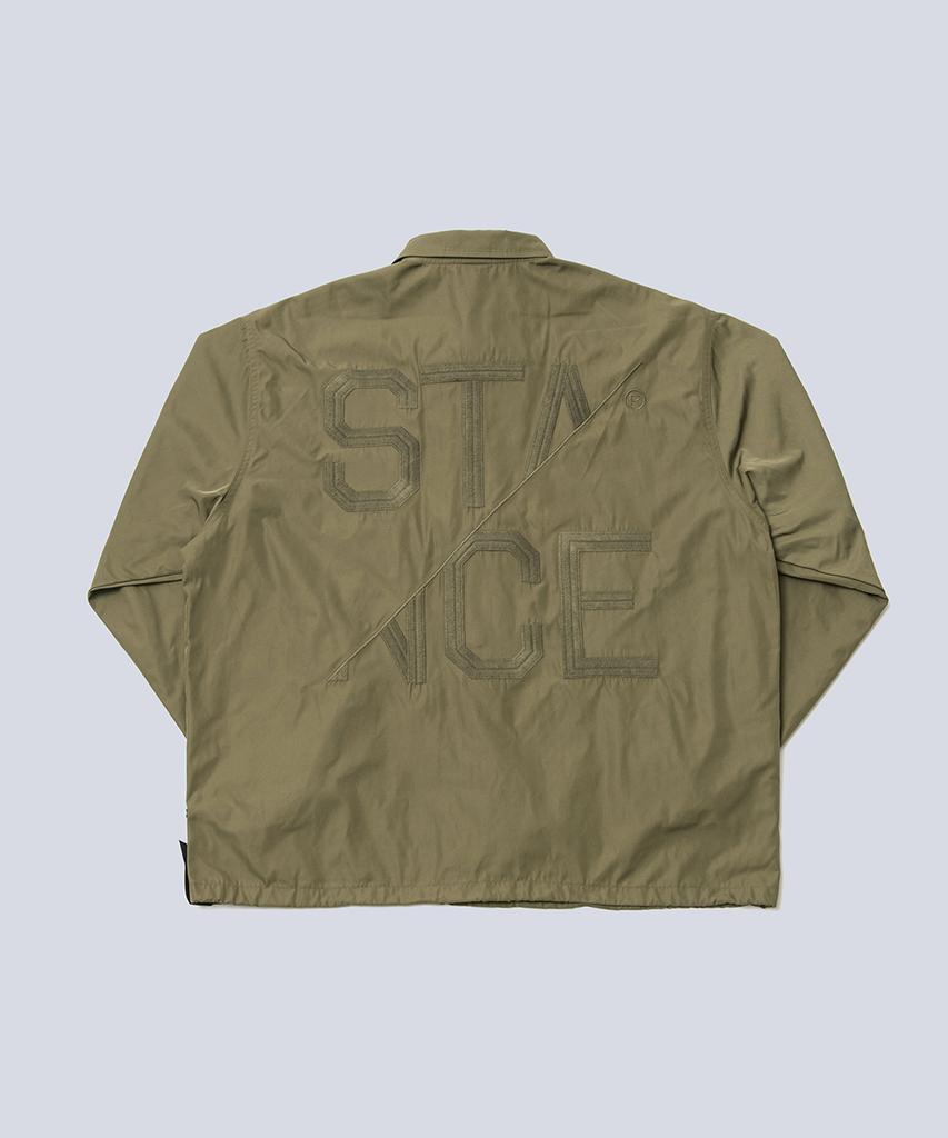 Stance Seoul Logo Coach Jacket (Khaki)