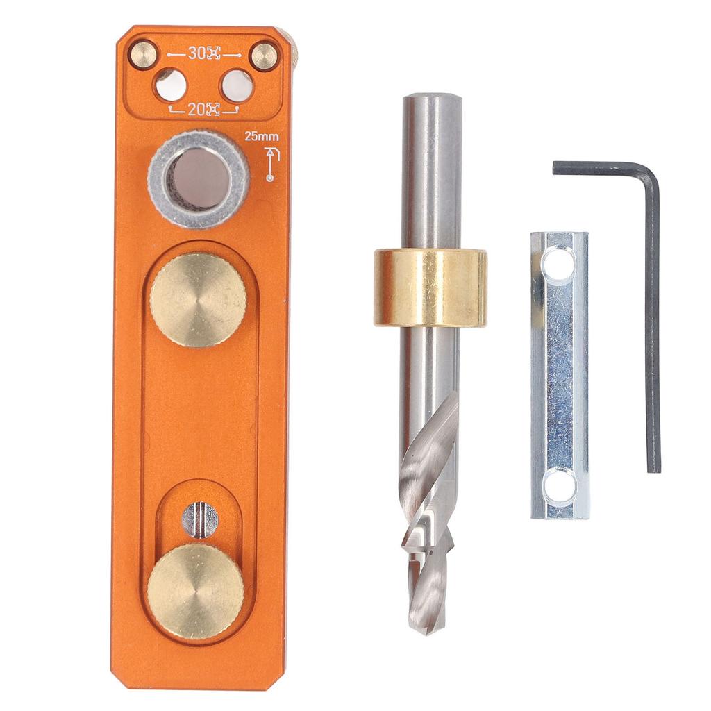 Aluminum Profile Drill Guide Set Kit Single Access Hole Extrusion Jig with M6 Countersunk Step