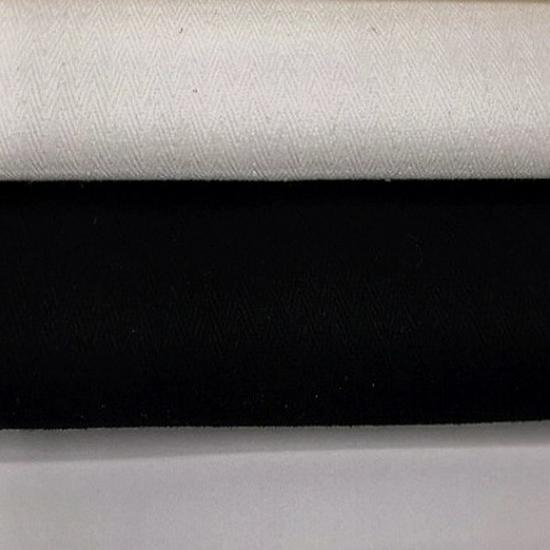 10x10 Herringbone Washed Cotton Fabric, Pure Cotton Twill, 260g