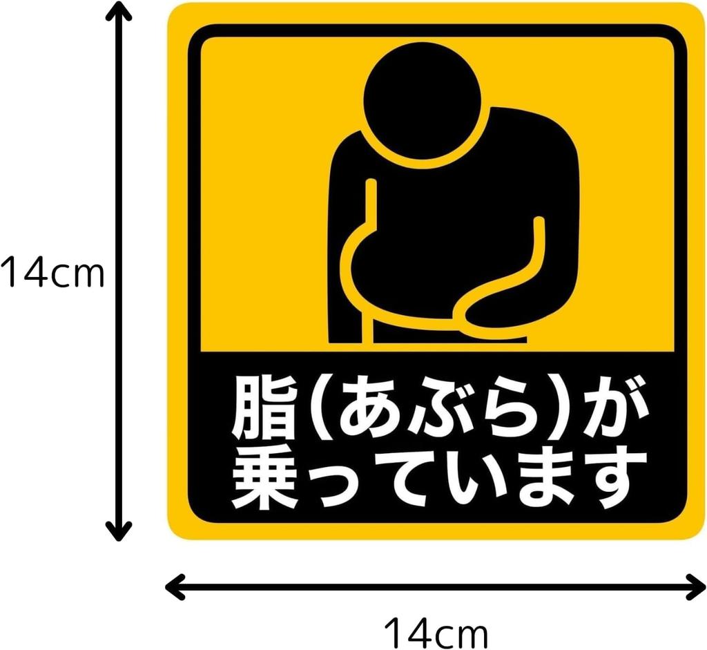 B0034 Car Sticker Magnet with On Back Car Sticker Funny