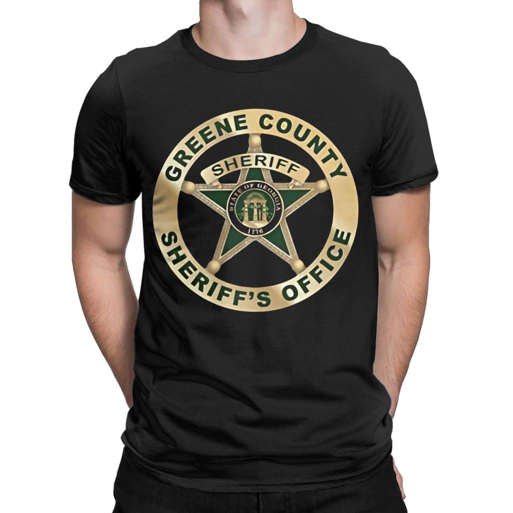 Greene County Sheriff Graphic 100 Cotton Tshirt Deputy Sheriff Office Decor Tees Tops For Unisex