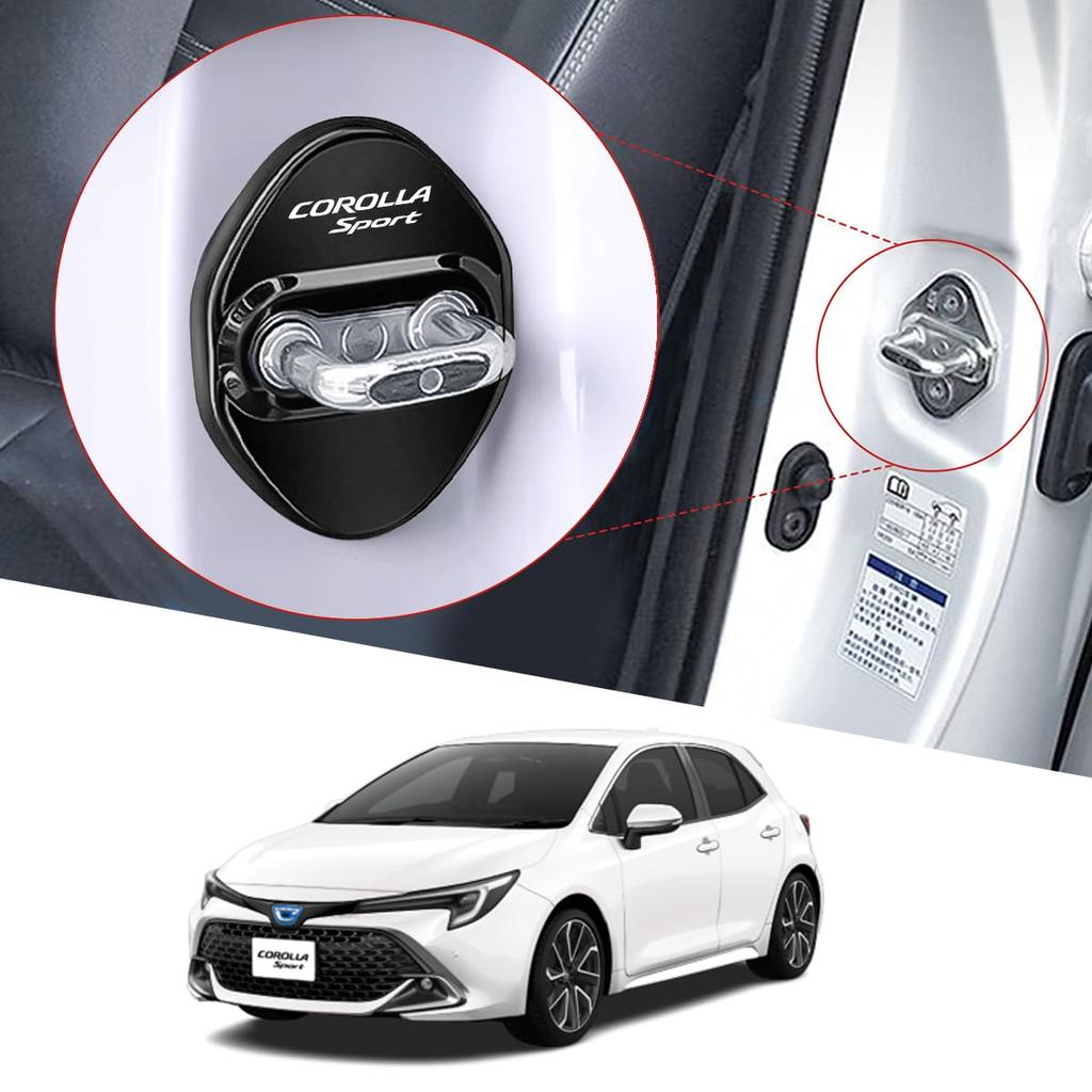 Corolla Sports Car Door Striker Cover, Corolla Sports, Accessories, Custom Parts, Door Lock Cover,