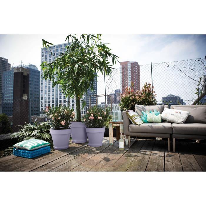 ELHO Pot de fleurs Loft Urban Rond - Violet - Ø 28.5 x H 26 cm - Extérieur - 100% recyclé