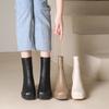Women's High Heels Short Boots Fashion Autumn Winter Chunky Heels Waterproof Shoes Square Toe Plus Size Ankle Boots