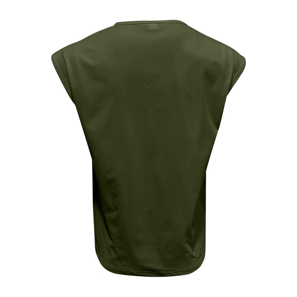 T-shirt Senza Maniche Uomo Vestibilità Muscolare Casual Larga Leggero Canottiera Palestra Allenamento Estate Gilet Fitness