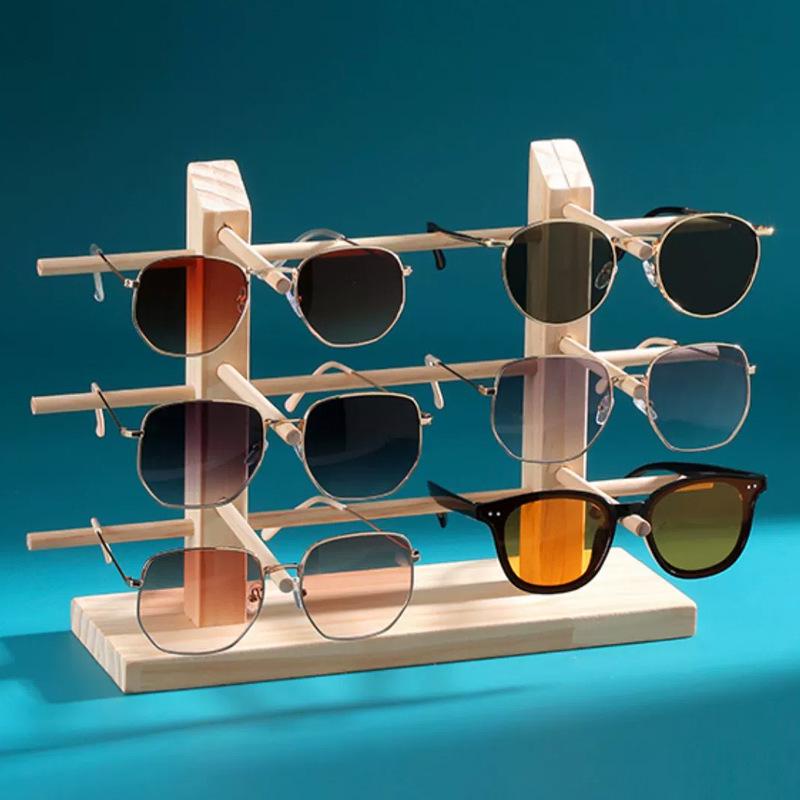 Detachable Solid Wood Glasses and Jewelry Display Stand